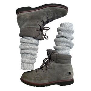 The North Face Ballard Lace‎ II Hiking Boots Waterproof Insulated Grey Suede W6